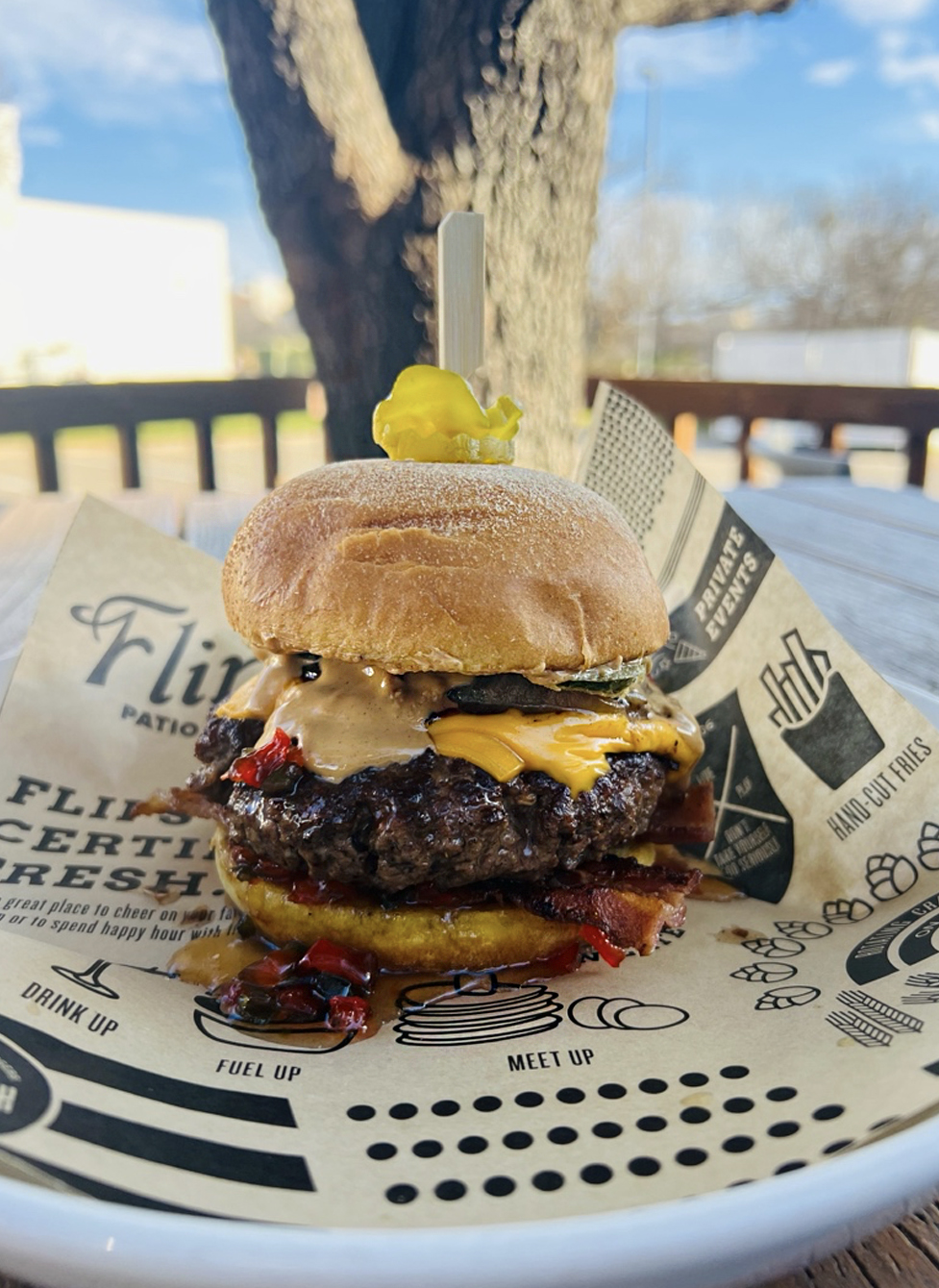 Buffalo Bleu burger