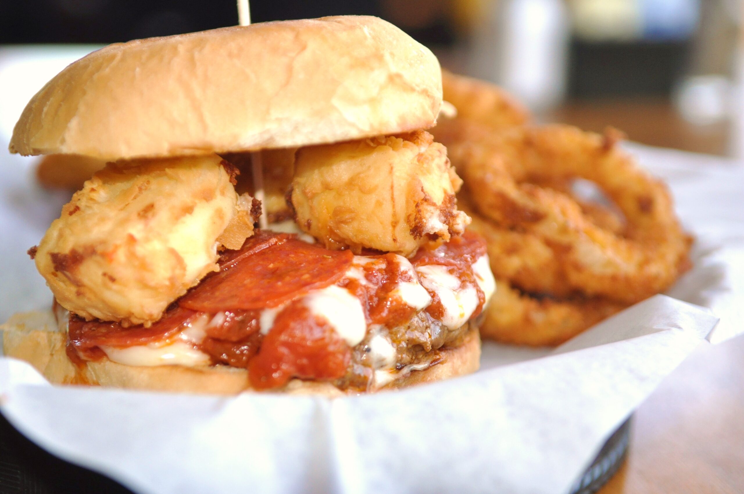Buffalo Bleu burger